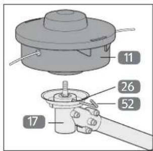 Gardenline GLBC 431 AS - Damilorsó megtöltése új vágószállal - 1