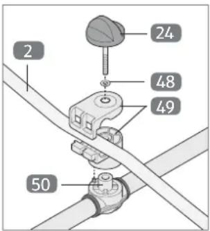 Gardenline GLBC 431 AS - Montage des Handgriffes - 1
