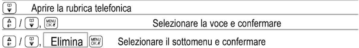 SWITEL DC581 - Cancellare una voce - 1