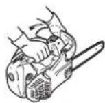 Shindaiwa 320TS - Release the chain brake - 1