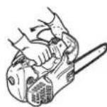 Shindaiwa 320TS - Relacher le frein de chaine - 1