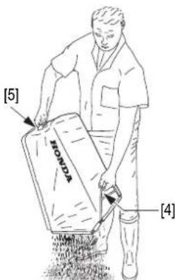 Honda HRX476C - Vacie la Bolsa de recogida: - 1
