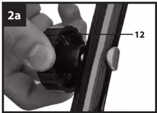 Gardenline GLAR 36 Li - Montaža potisnega ročaja (slike 2a do 2b) - 1