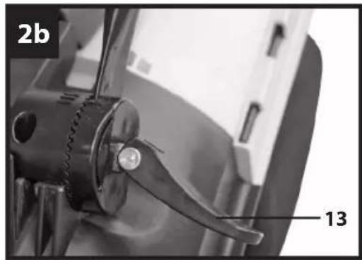 Gardenline GLAR 36 Li - Montage du guidon (Figures 2a à 2b) - 2