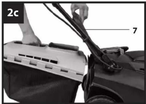 Gardenline GLAR 36 Li - Montage des Schubbügels (Bild 2a bis 2b) - 3