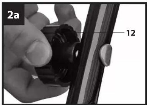 Gardenline GLAR 36 Li - Montage des Schubbügels (Bild 2a bis 2b) - 1