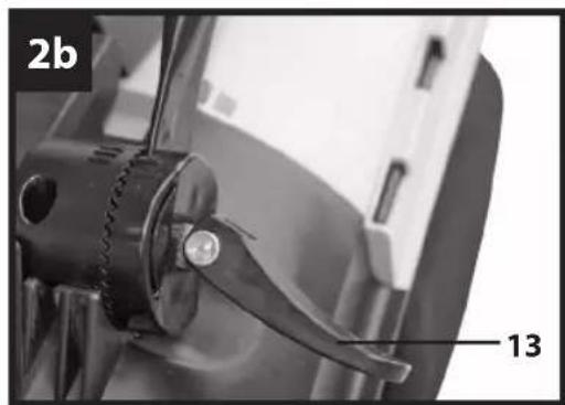 Gardenline GLAR 36 Li - Montage des Schubbügels (Bild 2a bis 2b) - 2