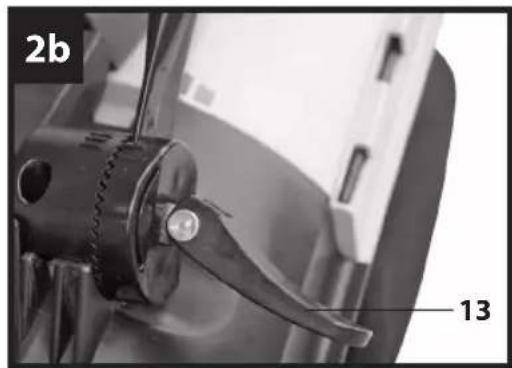 Gardenline GLAR 36 Li - Montaggio del manico (Fig. da 2a a 2b) - 2