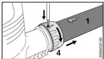 STIHL SH 56 - Montar el tubo de soplado BGE 71, BGE 81 - 3