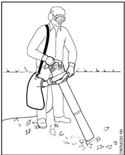 STIHL SH 56 - Brug af sugeanordning - 1
