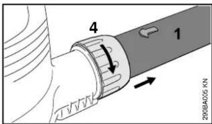 STIHL SH 56 - Mounting the Nozzle - 3