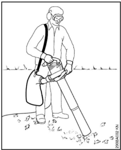 STIHL SH 56 - A szívóberendezés használata - 1
