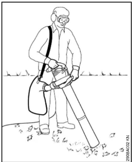 STIHL SH 56 - Utilizar el dispositivo de aspiración - 1