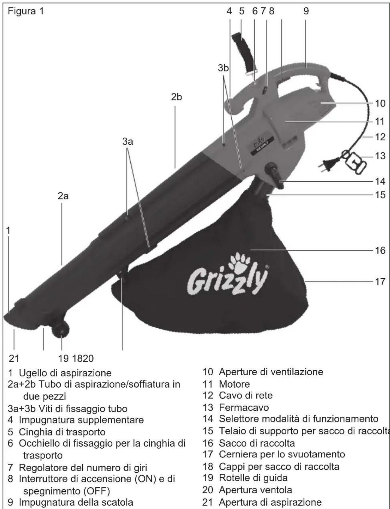 Grizzly ELS 2402 E - Illustrazione - 1