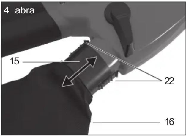 Grizzly ELS 2402 E - A gyújtózsák urítese (4. ábra): - 2