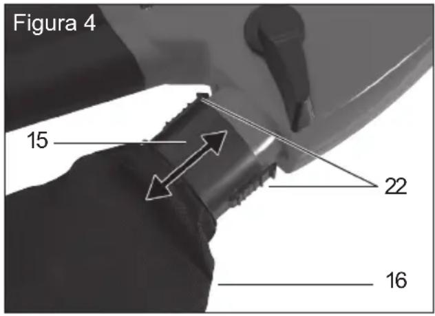 Grizzly ELS 2402 E - Esvaziamo do saco de recolha (figura 4): - 2