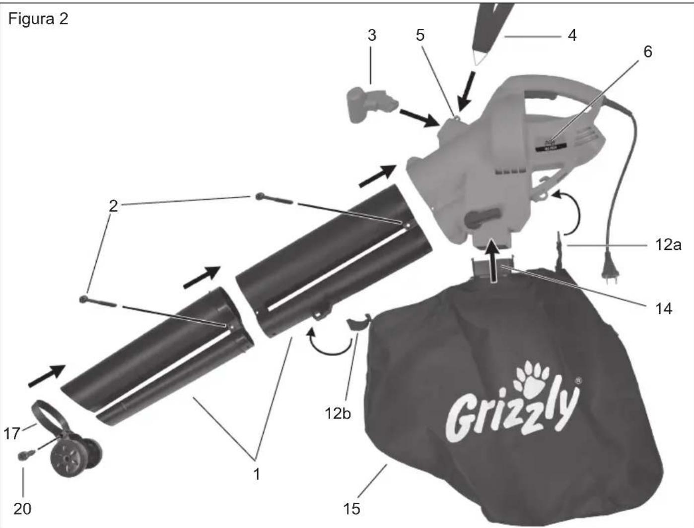 Grizzly ELS 2201 - Colocacao da cinta de transporte - 1