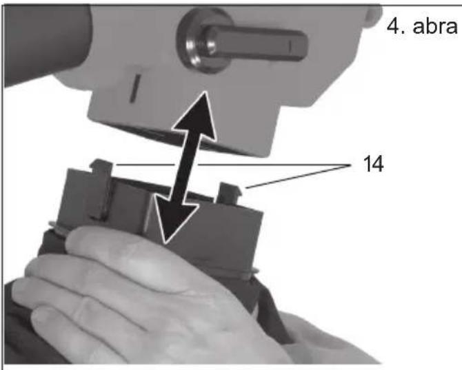 Grizzly ELS 2201 - A gyüjtözsák urítésé (4. ábra): - 2