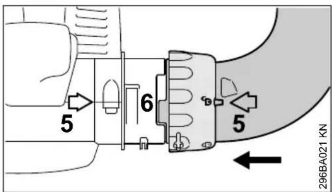 STIHL BG 86 - Krummer montieren - 2