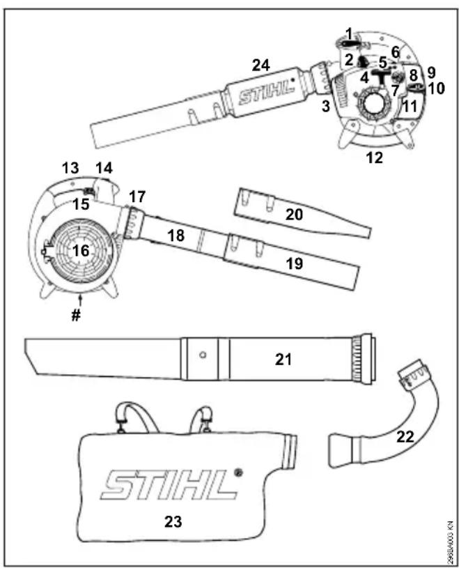 STIHL BG 66 - Pièces d'usure - 1