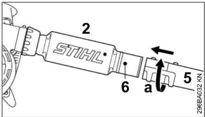 STIHL BG 66 - Montage du tube de soufflage - 5