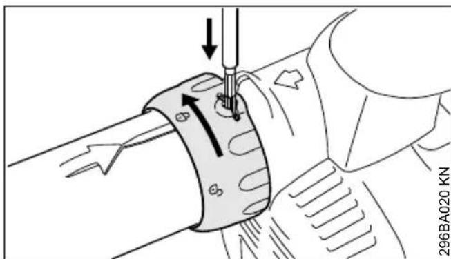STIHL BG 66 - Smontaggio del tubo soffiatore - 1