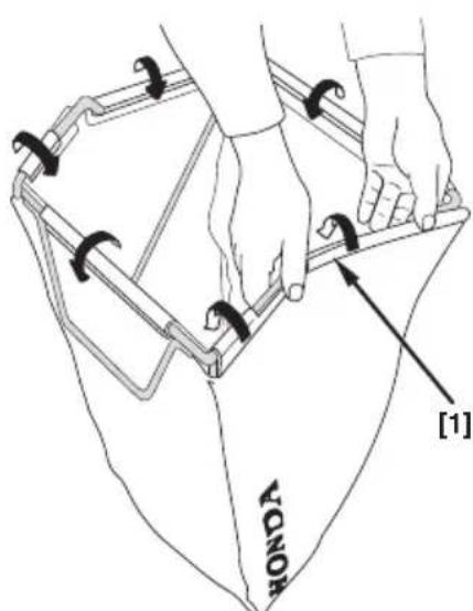 Honda HRM536C - Installation du sac - 1
