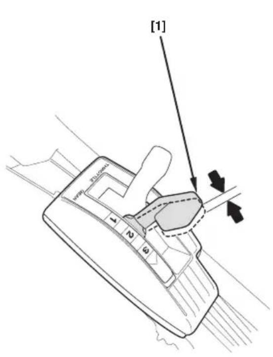 Honda HRM536C - Réglage du cable de vitesse (TXE, TXF) - 1
