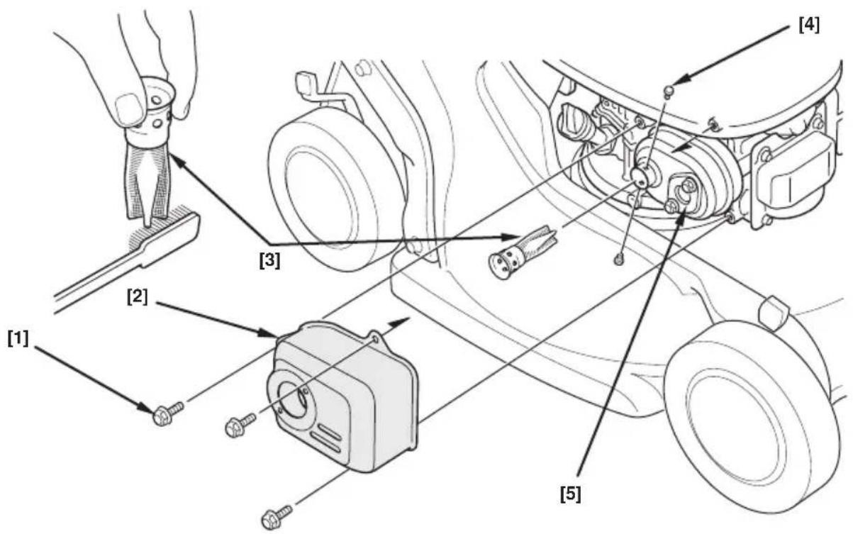 Honda HRB536C - ENTRETIEN DU PARE-ETINCELLES (PIECE EN OPTION) - 1