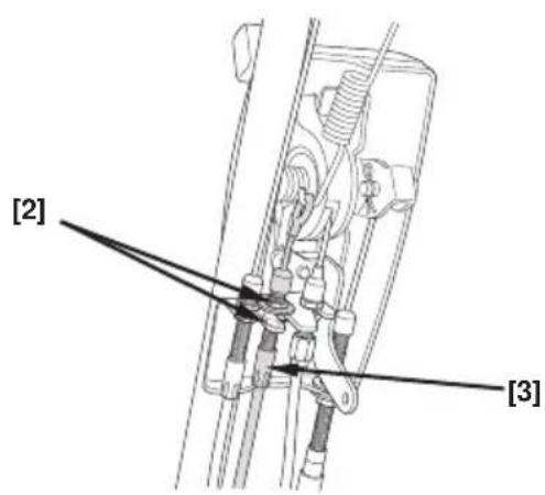 Honda HRB536C - Réglage du cable d'embrayage (TXE, TXF) - 2