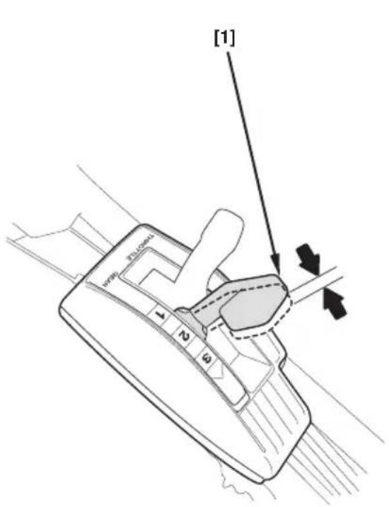 Honda HRB536C - Réglage du cable de vitesse (TXE, TXF) - 1
