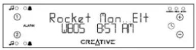CREATIVE CD 740 - Tekstweergave kiezen - 1