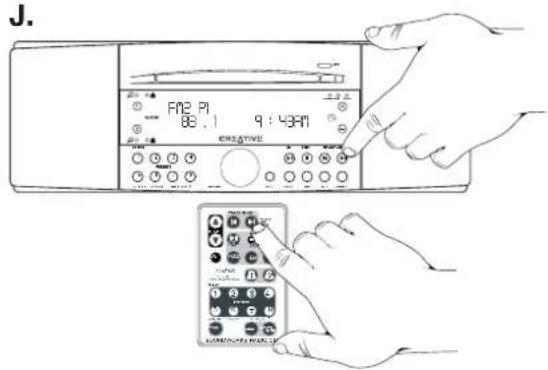CREATIVE CD 740 - Radiostations zoeken (FM of MW) - 1