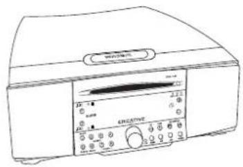 CREATIVE CD 740 - Connectez le cordon d'alimentation en insérant la prise du radio CD SoundWorks dans une prise facile d'accès. - 1