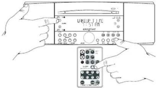 CREATIVE CD 740 - Regolazione delle impostazioni Risveglio - 1