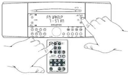 CREATIVE CD 740 - Adjusting The Wakeup Settings - 1