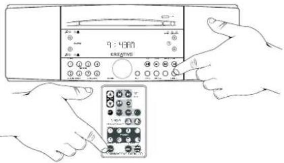 CREATIVE CD 740 - Stellen der Uhr - 2