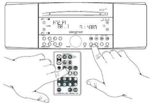 CREATIVE CD 740 - Selecting The Radio Bands - 4