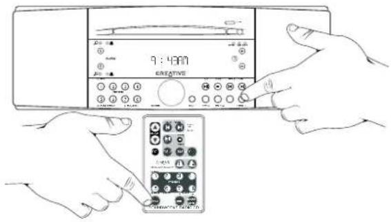 CREATIVE CD 740 - De klok instellen - 1