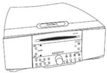CREATIVE CD 740 - Connect the power cord by inserting the SoundWorks Radio CD's AC plug into a convenient outlet. - 1