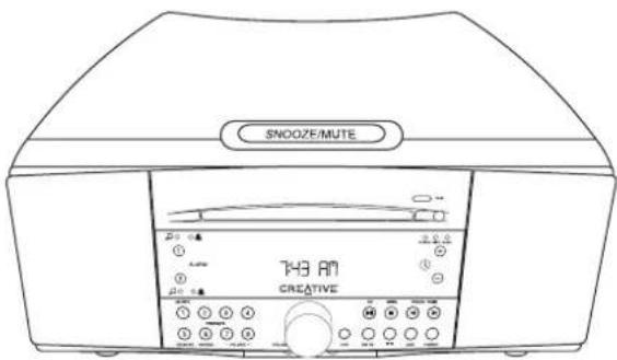 CREATIVE CD 740 - Controles del panel trasero: - 1
