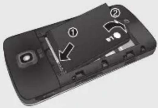 LG KT520 - Installation de la carte SIM - 1
