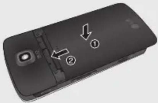 LG KT520 - Installation de la batterie - 1