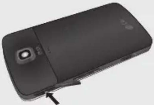 LG KT520 - Installation d'une carte mémoire - 1