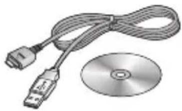 LG KT520 - Cable de données et CD - 1