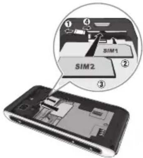 LG GX500 - Install the SIM card - 1