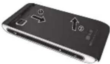 LG GX500 - Retirez le couvercle de la batterie - 1
