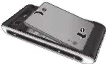 LG GX500 - Install the battery - 1