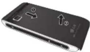 LG GX500 - Retire a tampa da bateria - 1