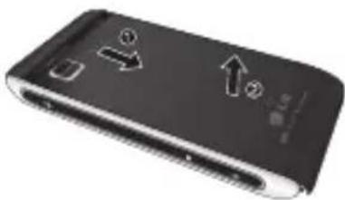 LG GX500 - Remove the battery cover - 1